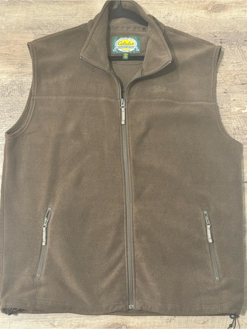 Cabela's Men's Brown Full-Zip Fleece Vest